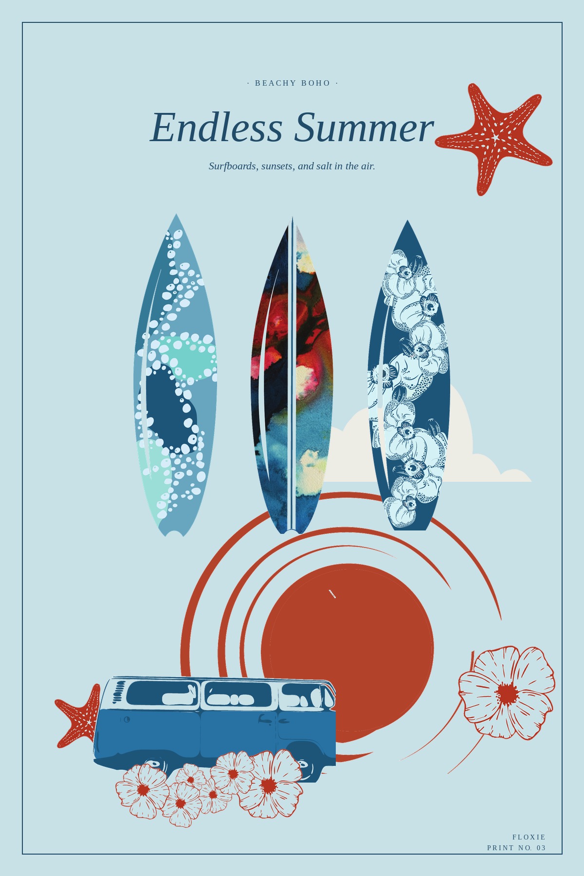 Beachy Boho — Endless Summer poster print