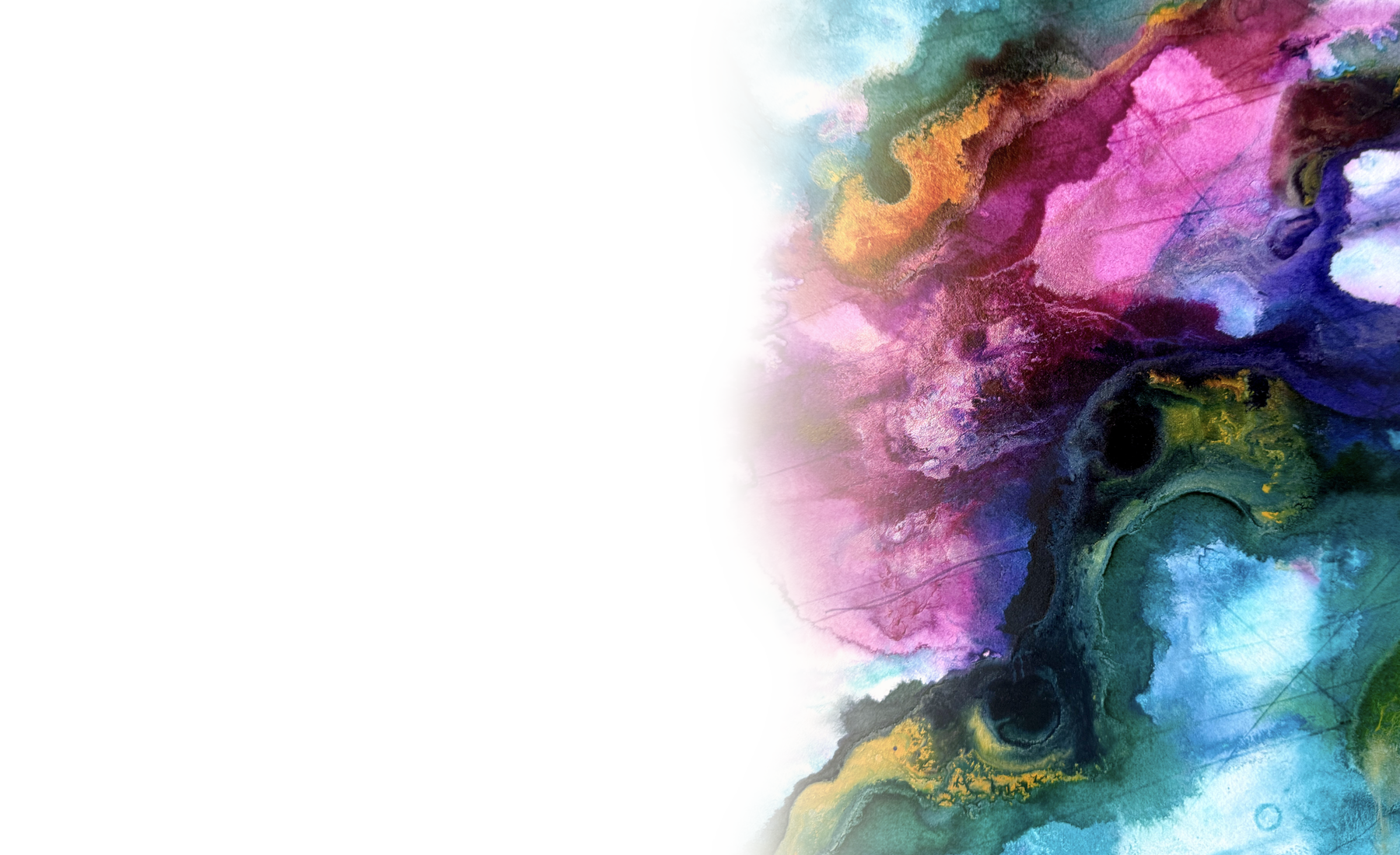 Sunrise — abstract watercolor in organic form