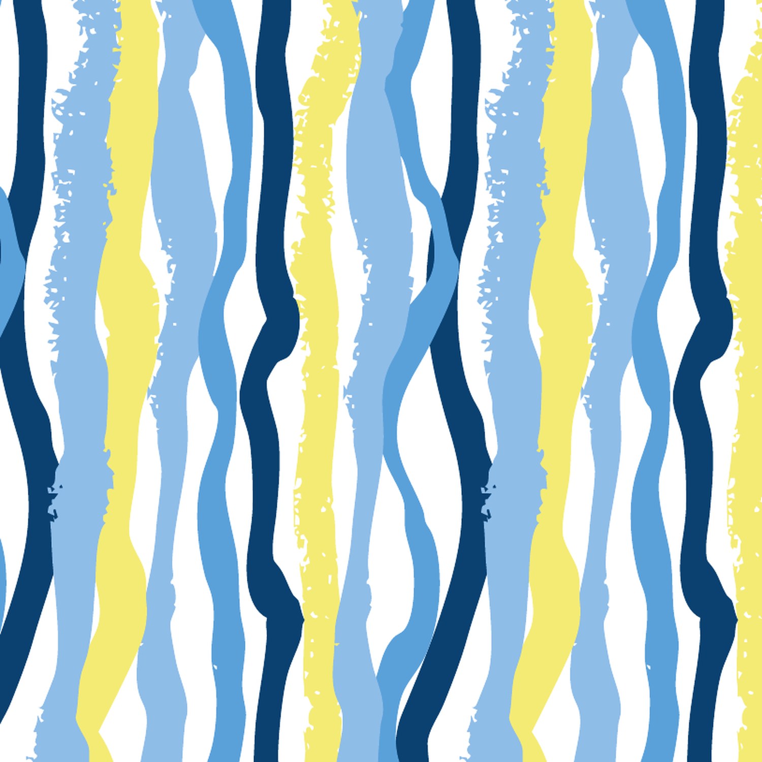 Wavy blue and yellow stripes