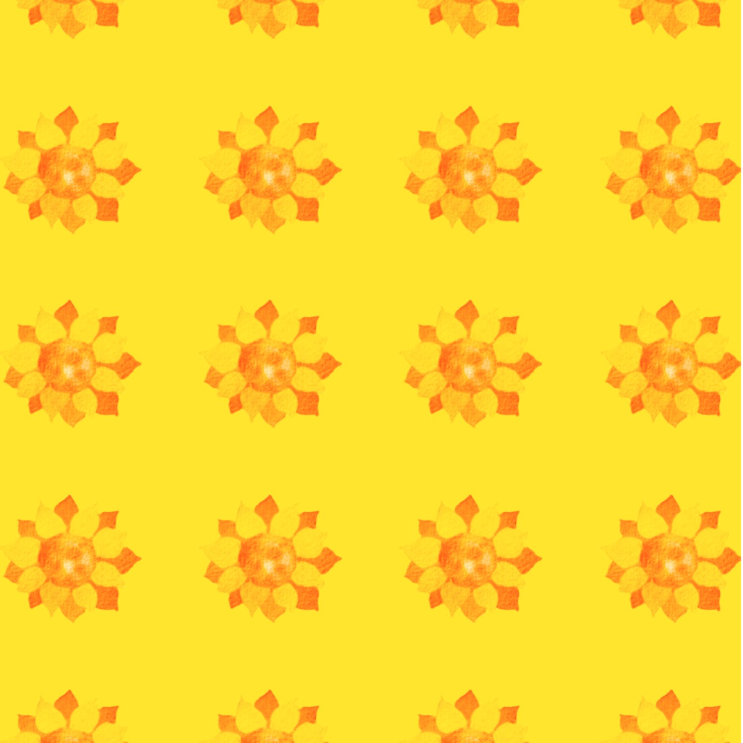 Yellow sunbursts — bright graphic