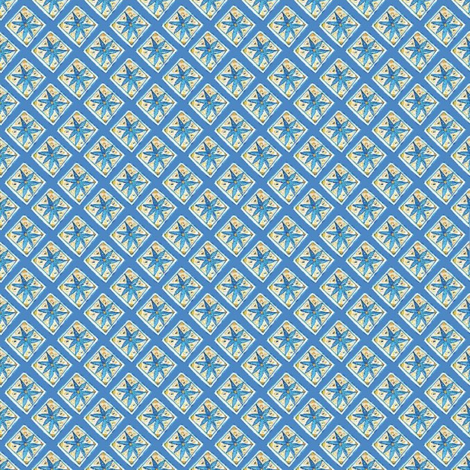 Blue Italian tile geometric