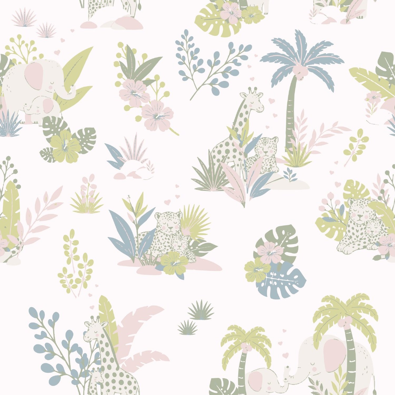 Sleepy Jungle pattern preview