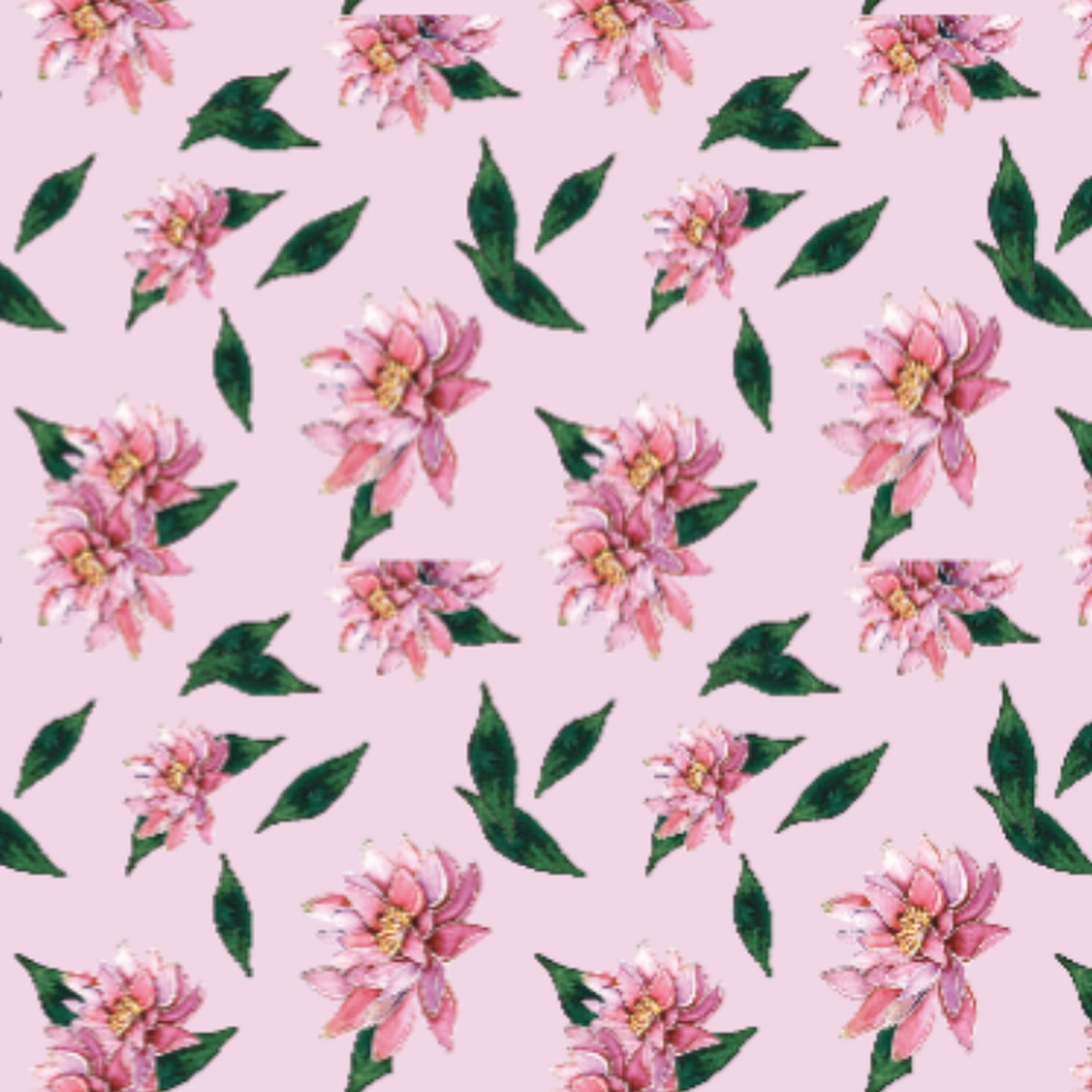 Dense pink lotus repeat