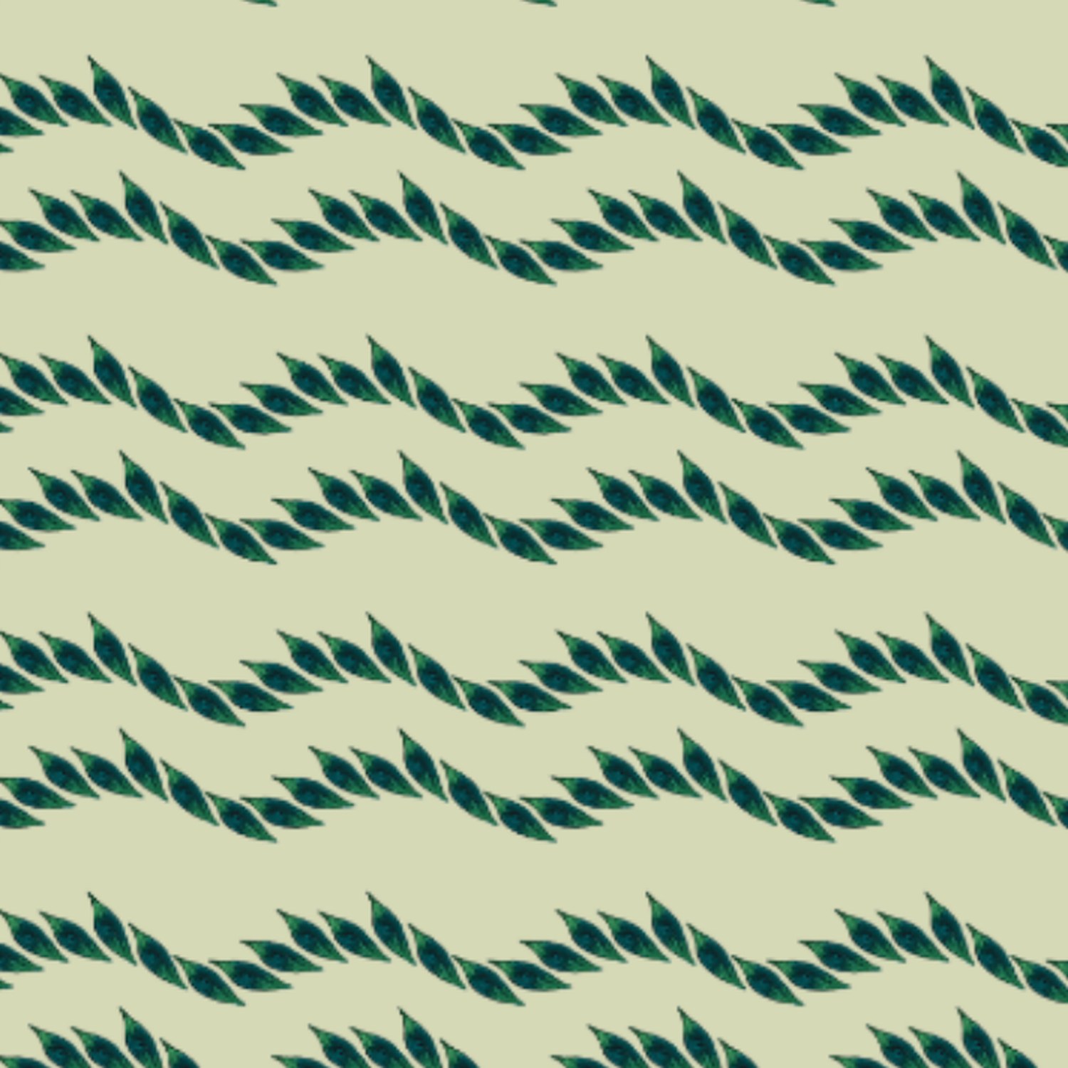 Leaf chevron on olive