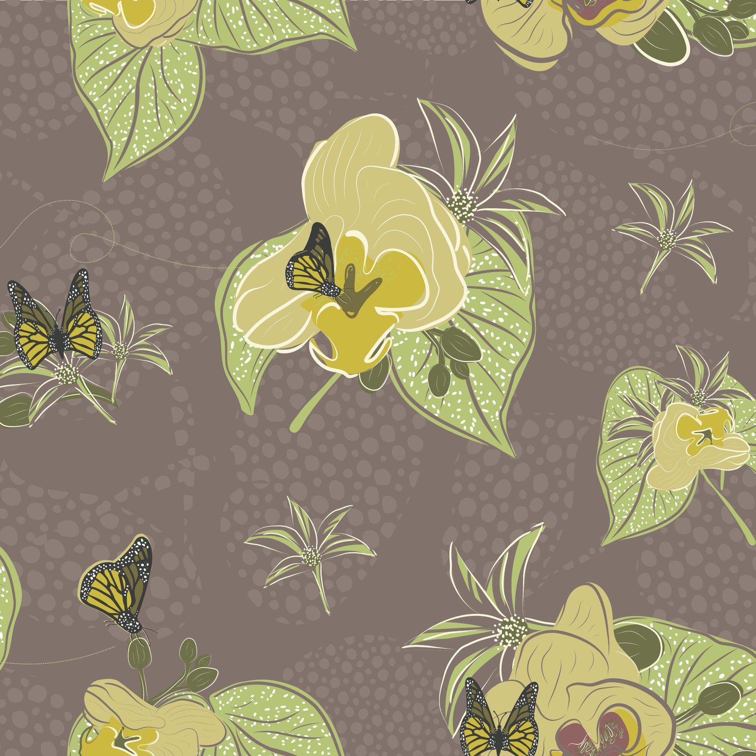 Pansies on muted grey-pink