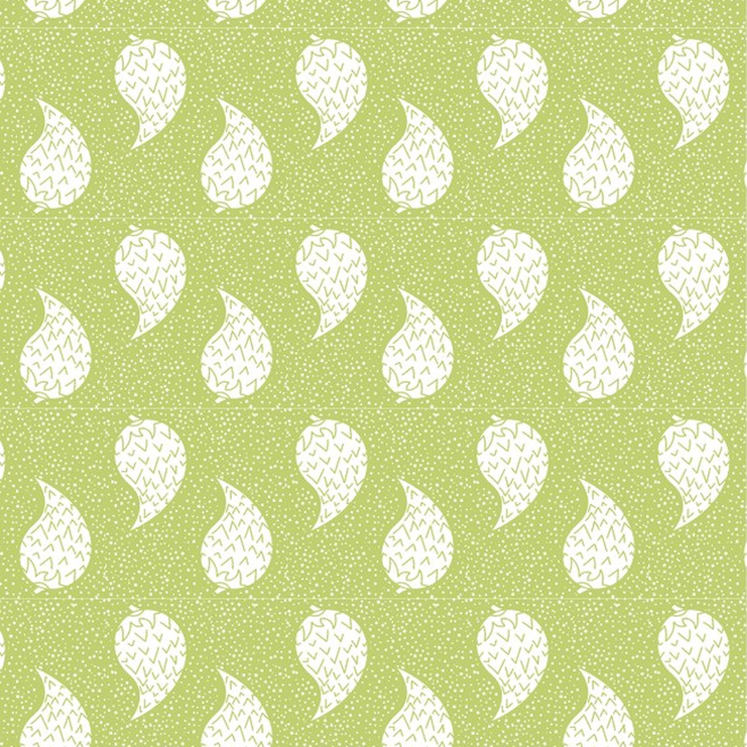 White drops on lime — geometric blender
