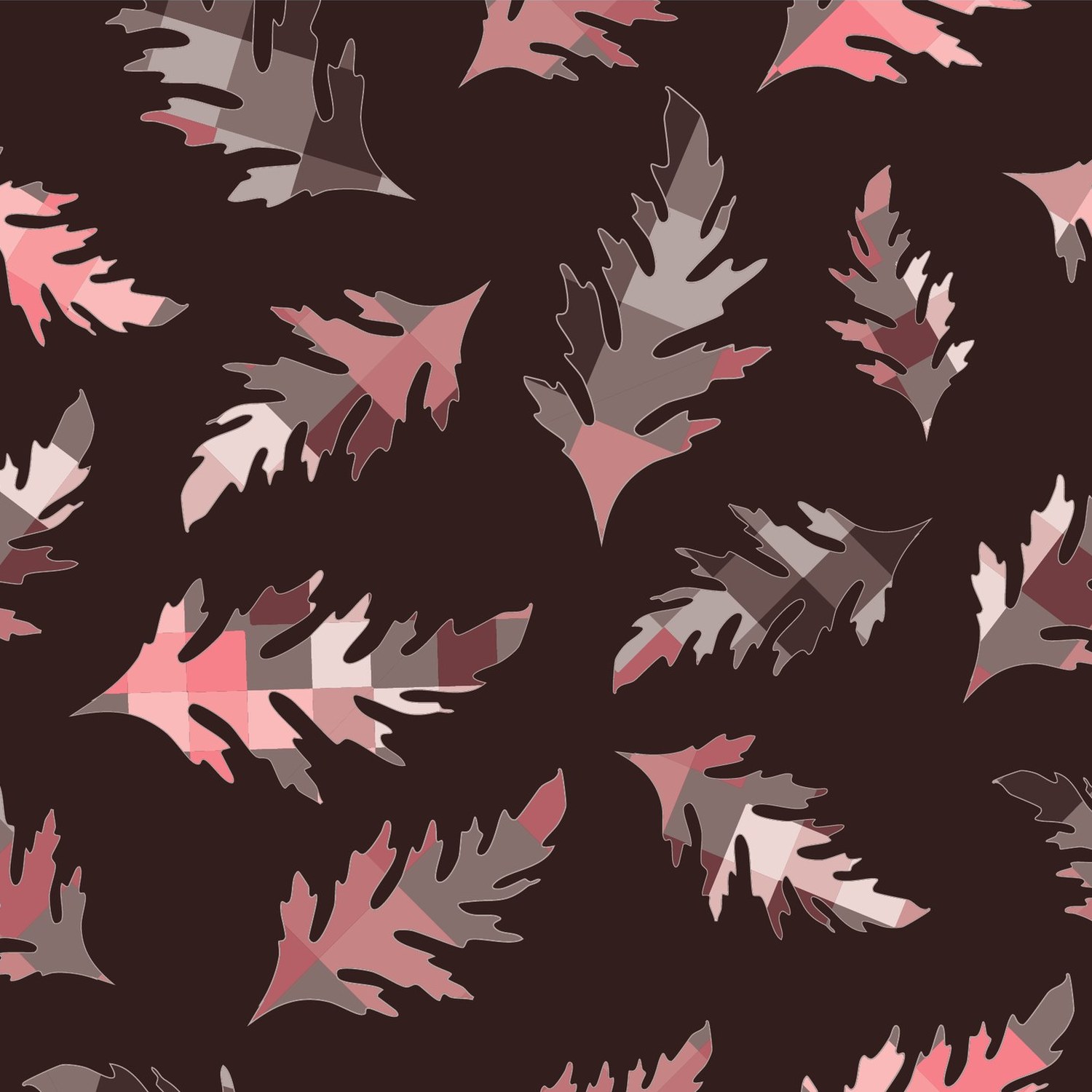 Pink poppies on black ground