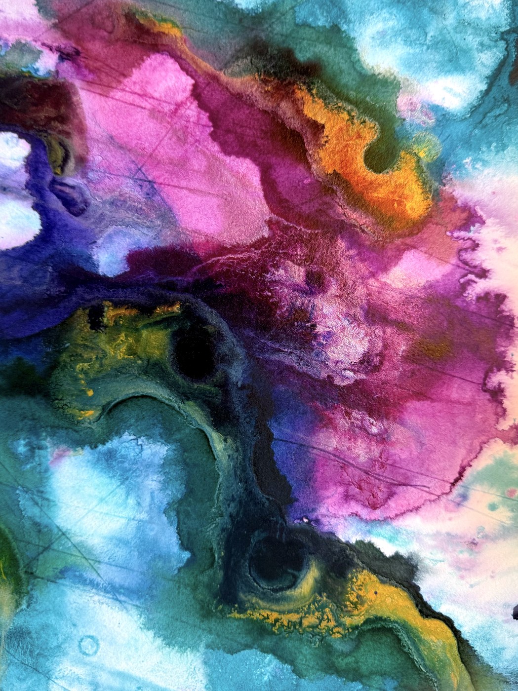 Coral Reef abstract watercolor